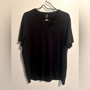 Alfani XL v-neck shirt, black.
